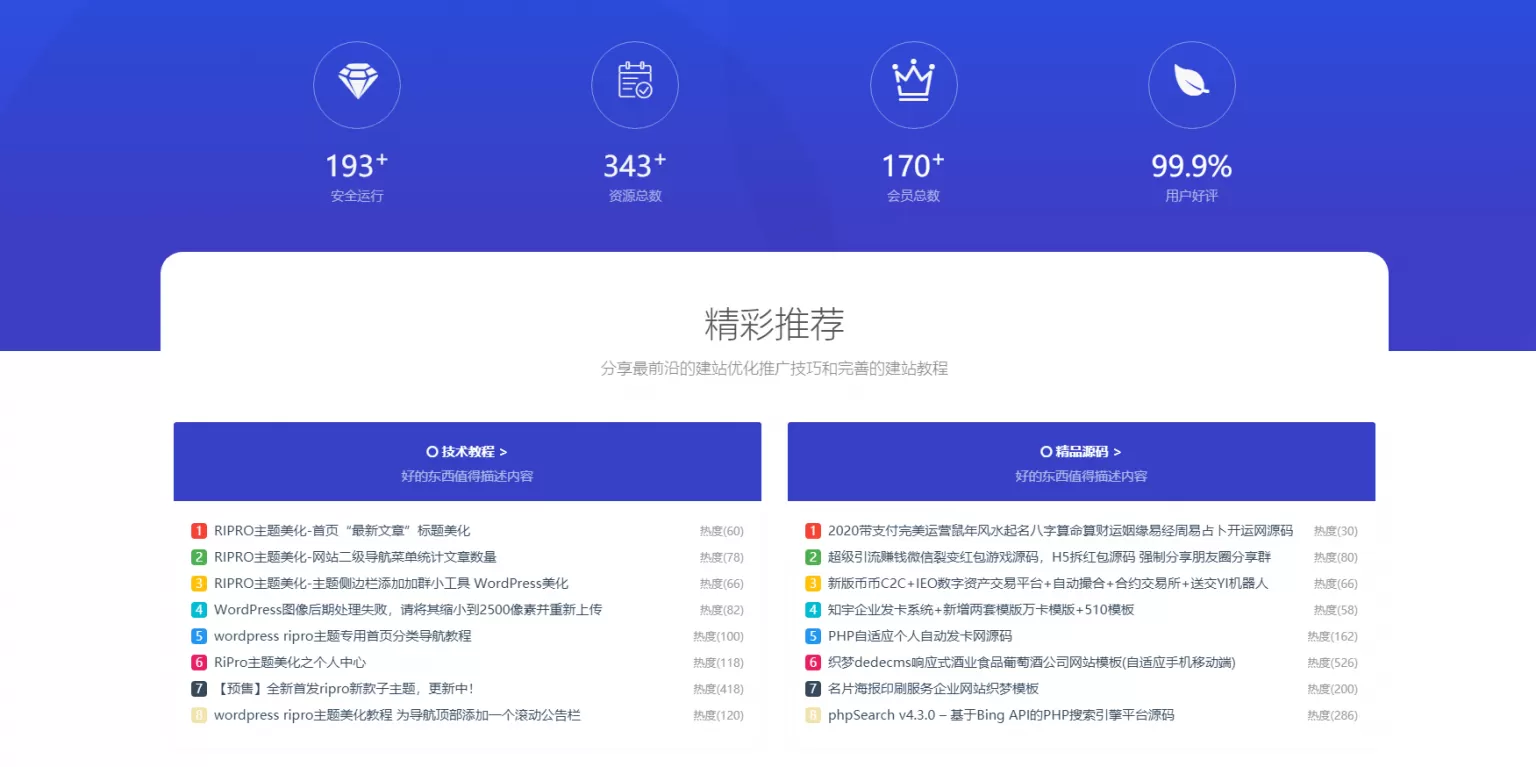 【WordPress教程】最新RIPRO主题美化-首页底部纯标题文章展示模块+网站统计模块美化插图 【WordPress教程】最新RIPRO主题美化-首页底部纯标题文章展示模块+网站统计模块美化插图