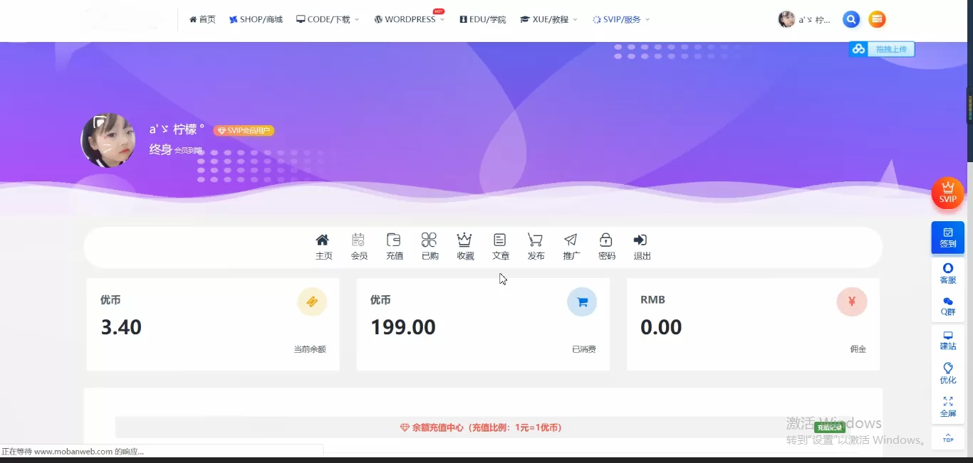 【WordPress教程】最新RIPRO主题美化-会员中心全宽梦幻动态美化插图 【WordPress教程】最新RIPRO主题美化-会员中心全宽梦幻动态美化插图