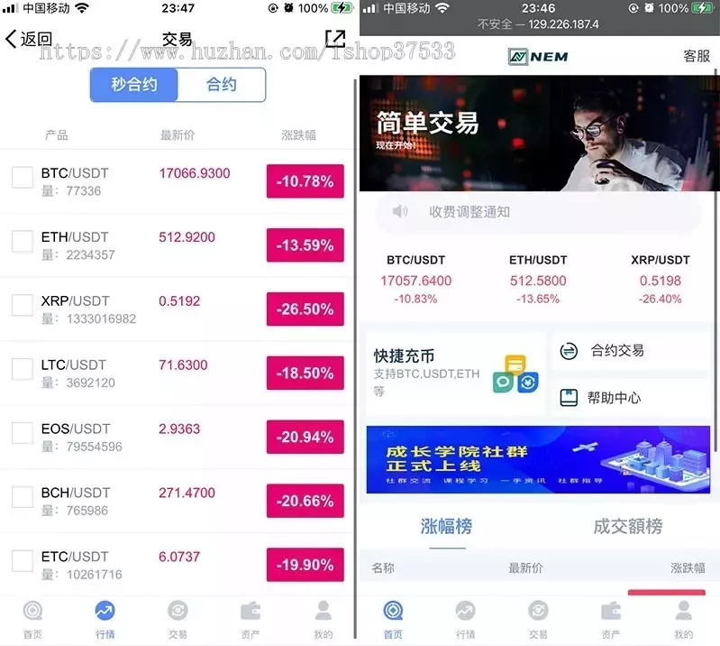 【交易所合约】虚拟币区块链+完整无缺整站打包+行情正常插图1 【交易所合约】虚拟币区块链+完整无缺整站打包+行情正常插图1