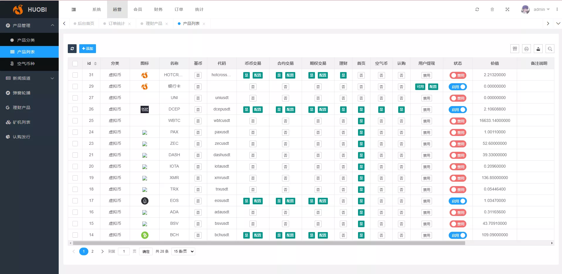 【新版多语言交易所系统】合约期权交易所+理财认购矿机插图15 【新版多语言交易所系统】合约期权交易所+理财认购矿机插图15