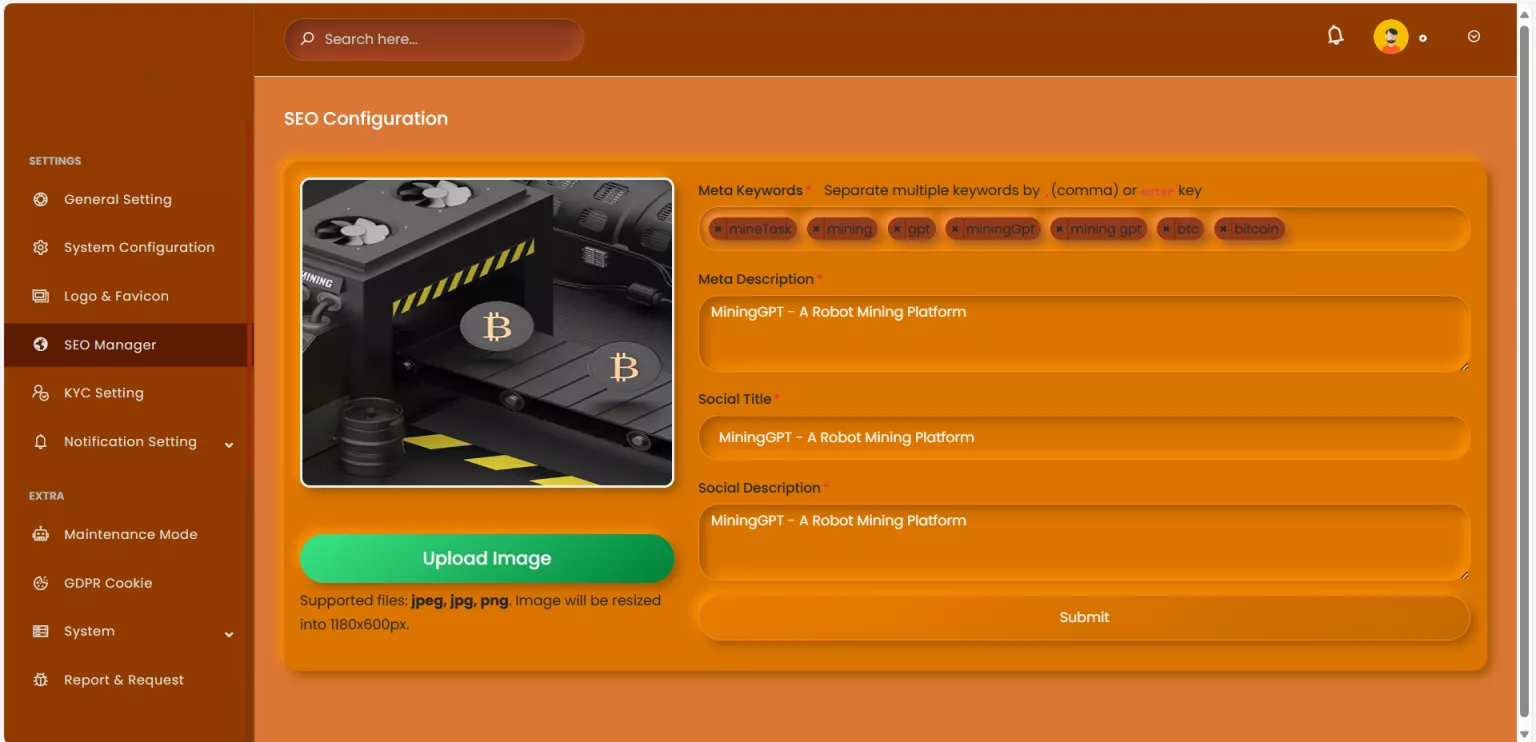 【Mega Mining GPT机器人】挖矿平台+海外挖矿理财投资程序源码插图7 【Mega Mining GPT机器人】挖矿平台+海外挖矿理财投资程序源码插图7