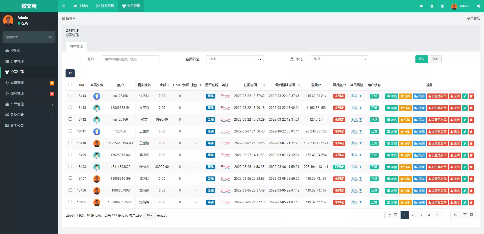 【双语言外汇系统】fastadmin框架+微盘系统仿交易所+USDT支付+K线正常插图14 【双语言外汇系统】fastadmin框架+微盘系统仿交易所+USDT支付+K线正常插图14
