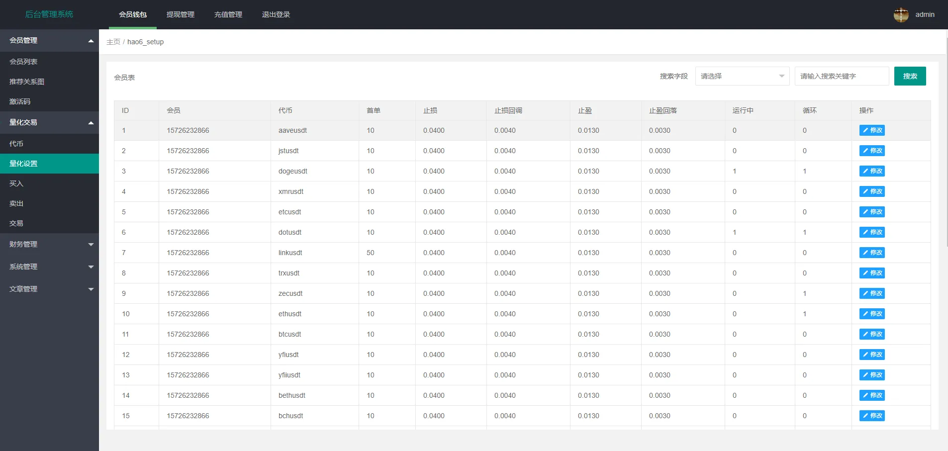 【量化交易机器人】马丁策略uniapp+thinkphp+workerman api插图12 【量化交易机器人】马丁策略uniapp+thinkphp+workerman api插图12