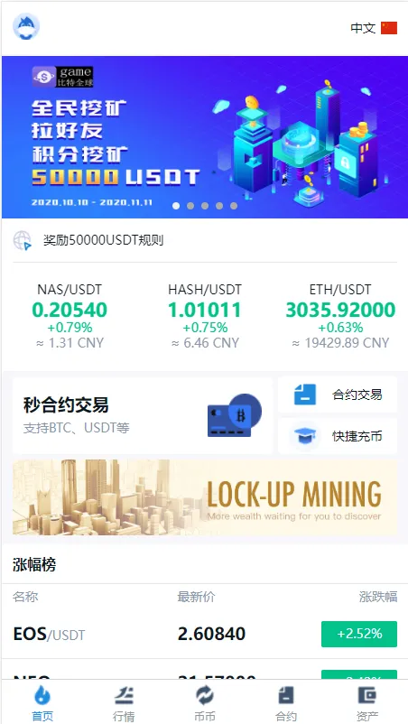 【秒合约多语言交易所】锁仓挖矿+IEO认购+币币交易+法币交易+杠杆交易+全开源插图7 【秒合约多语言交易所】锁仓挖矿+IEO认购+币币交易+法币交易+杠杆交易+全开源插图7