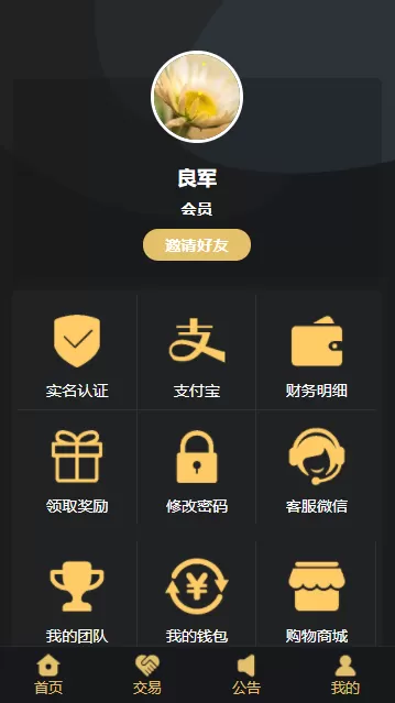 【亨利币区块】区块链+推广+等级+邀请码+交易大厅插图4