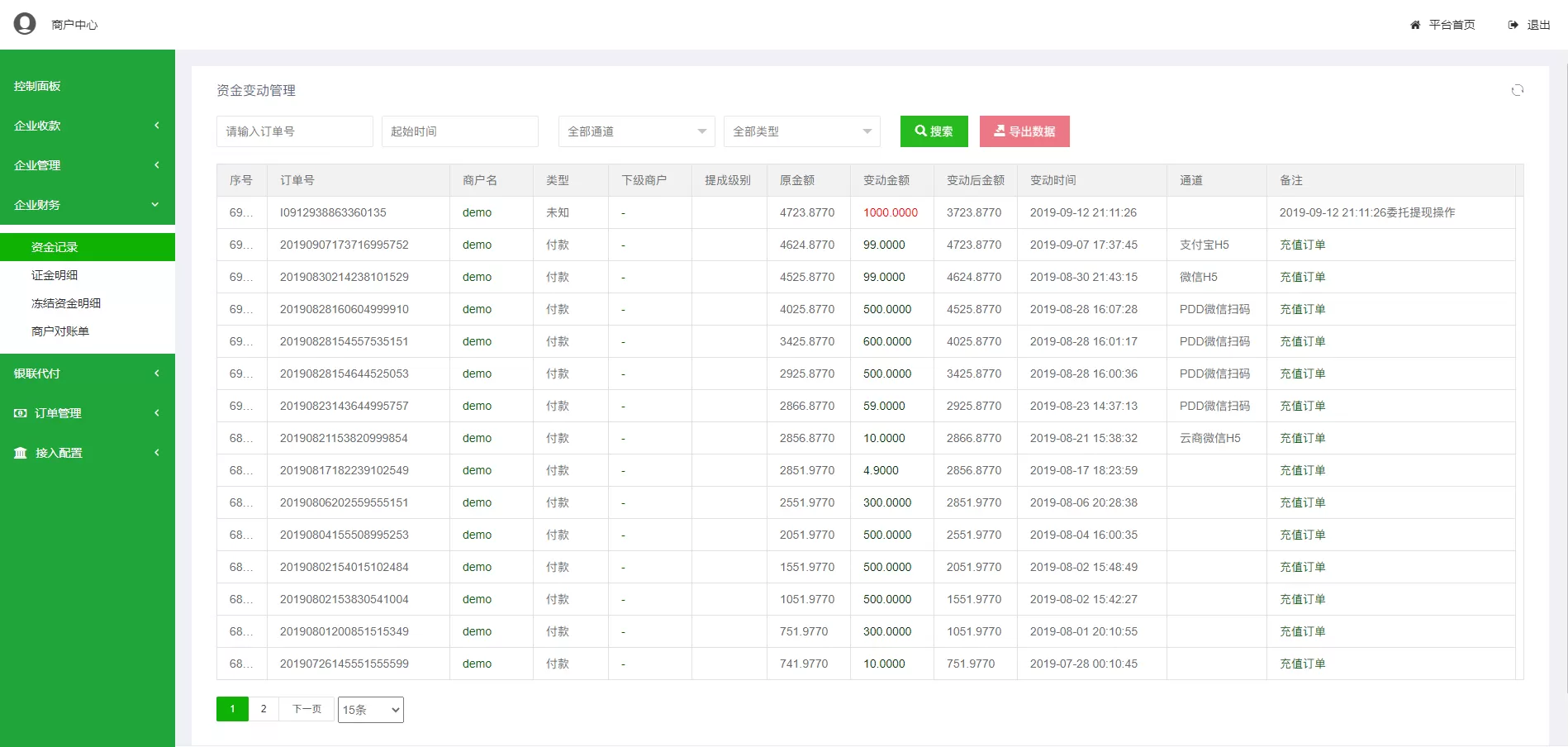 【聚合支付】第四方支付系统+代付系统插图4