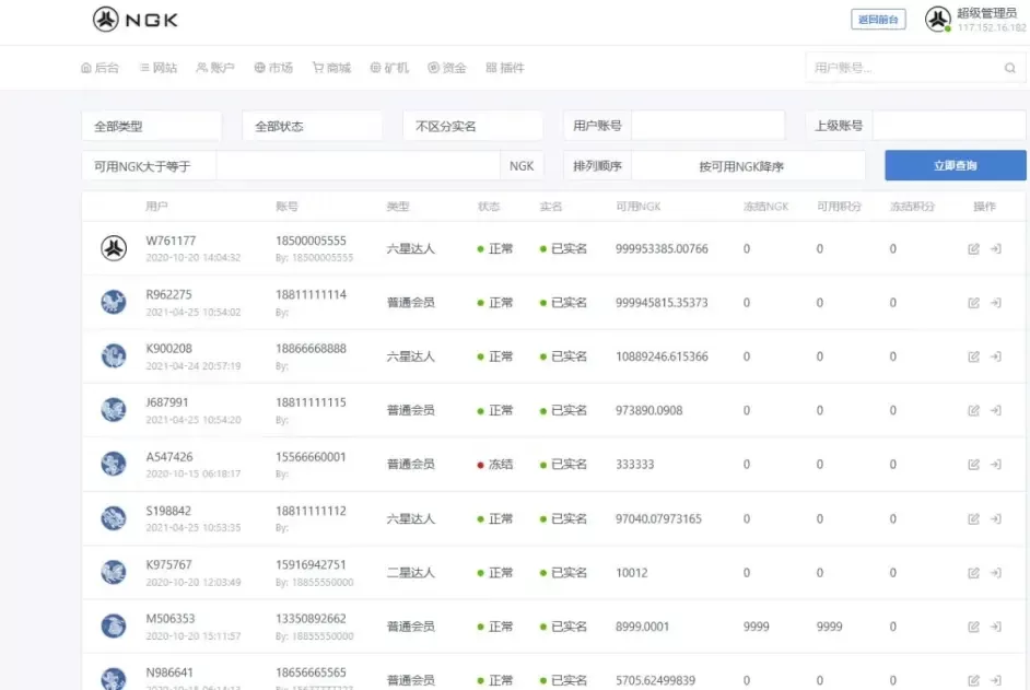 【最新NGK区块链源码】NGK矿机挖矿源码+NGK公链程序+数字钱包点对点交易模式+算力+thinkphp6+mysql开发的NGK矿机区块链挖矿系统插图5