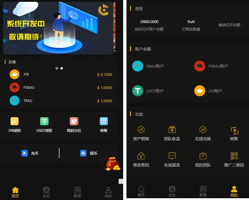 【CAGI虚拟】资产币投资分红理财创投源码+杠杆转账完整源码-多码网