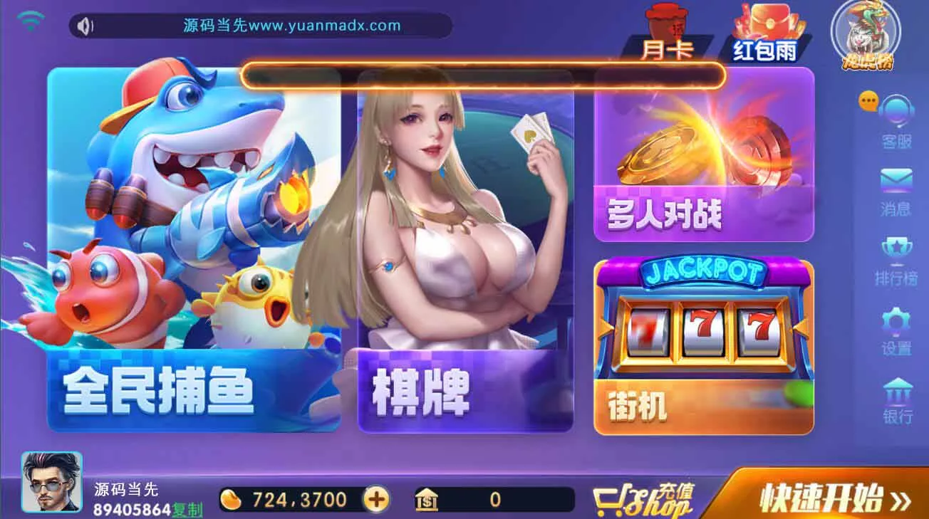 【网狐电玩系列】728电玩城棋牌组件带解密工具-多码网
