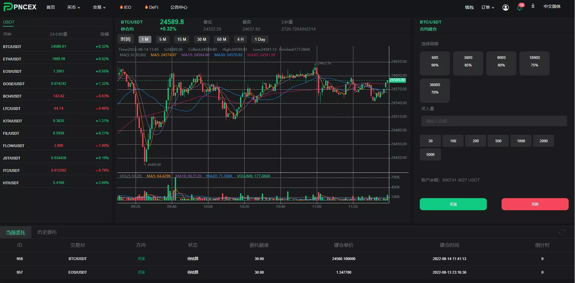 【全新优化版区块链交易所】币币秒合约交易+IEO认购+质押挖矿插图13