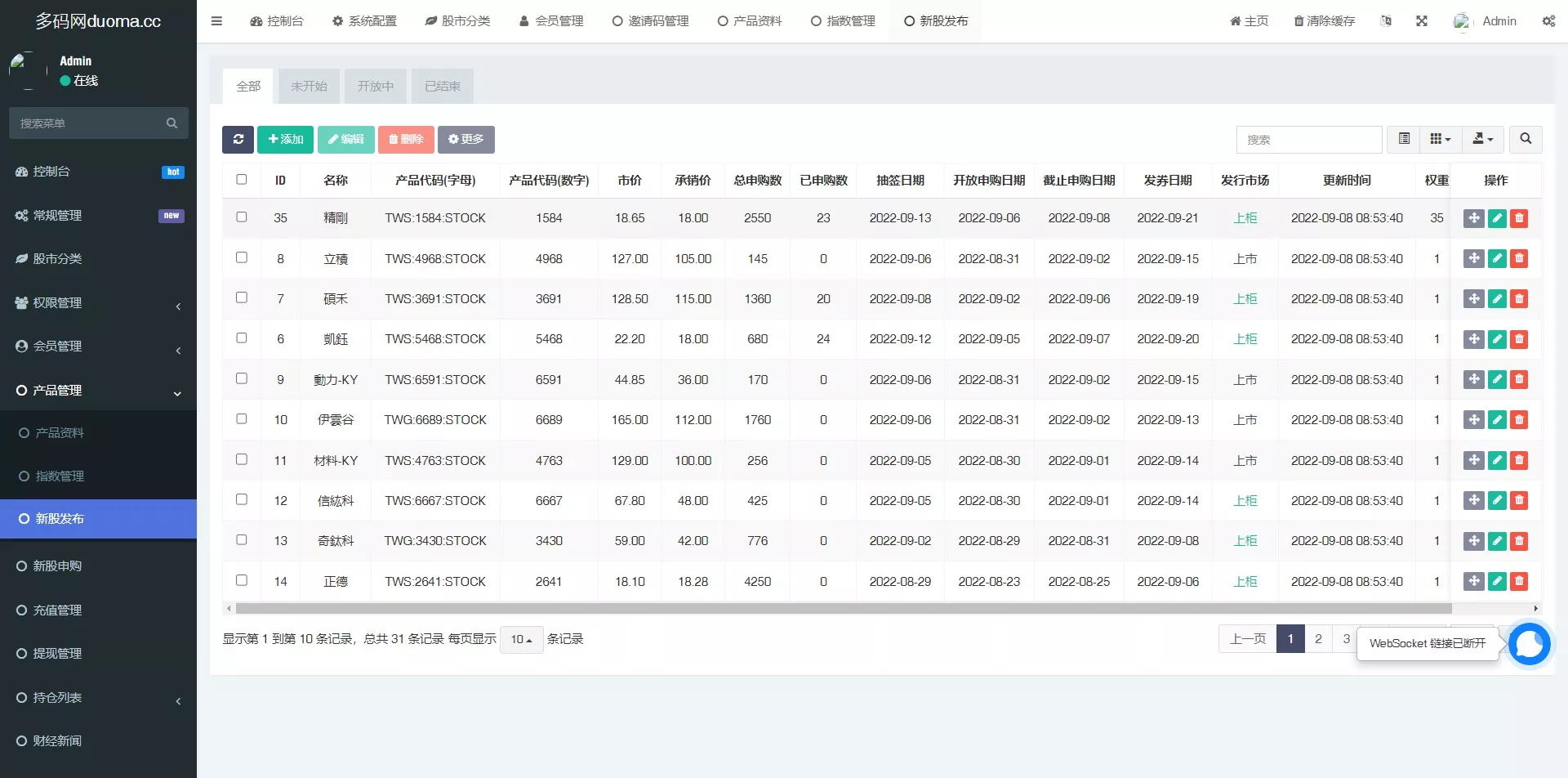 【台股平台源码】新股申购+折扣申购+计划任务+前端uniapp源码插图15