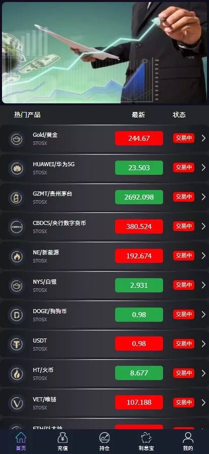 【黑金UI】外汇+区块链+指数微盘+微交易-多码网