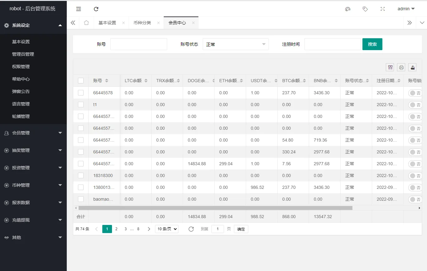 【区块链量化机器人资金盘】ui非常好看十几个国家语言插图3