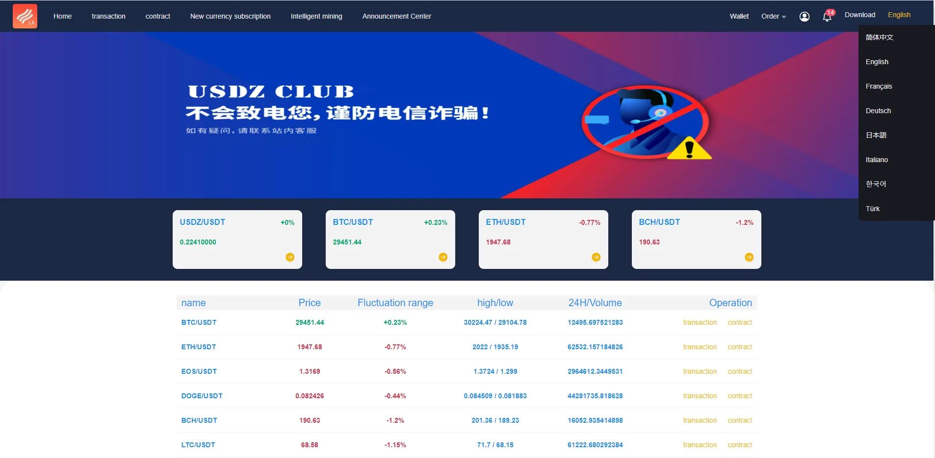 【二开优化版区块链交易所】时间盘矿机系统+智能挖矿+币币合约交易插图1