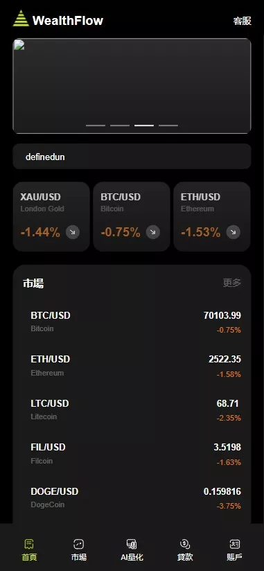 【多语言综合交易所系统源码】外汇+期货虚拟币交易+AI量化+贷款+前端编译后插图1