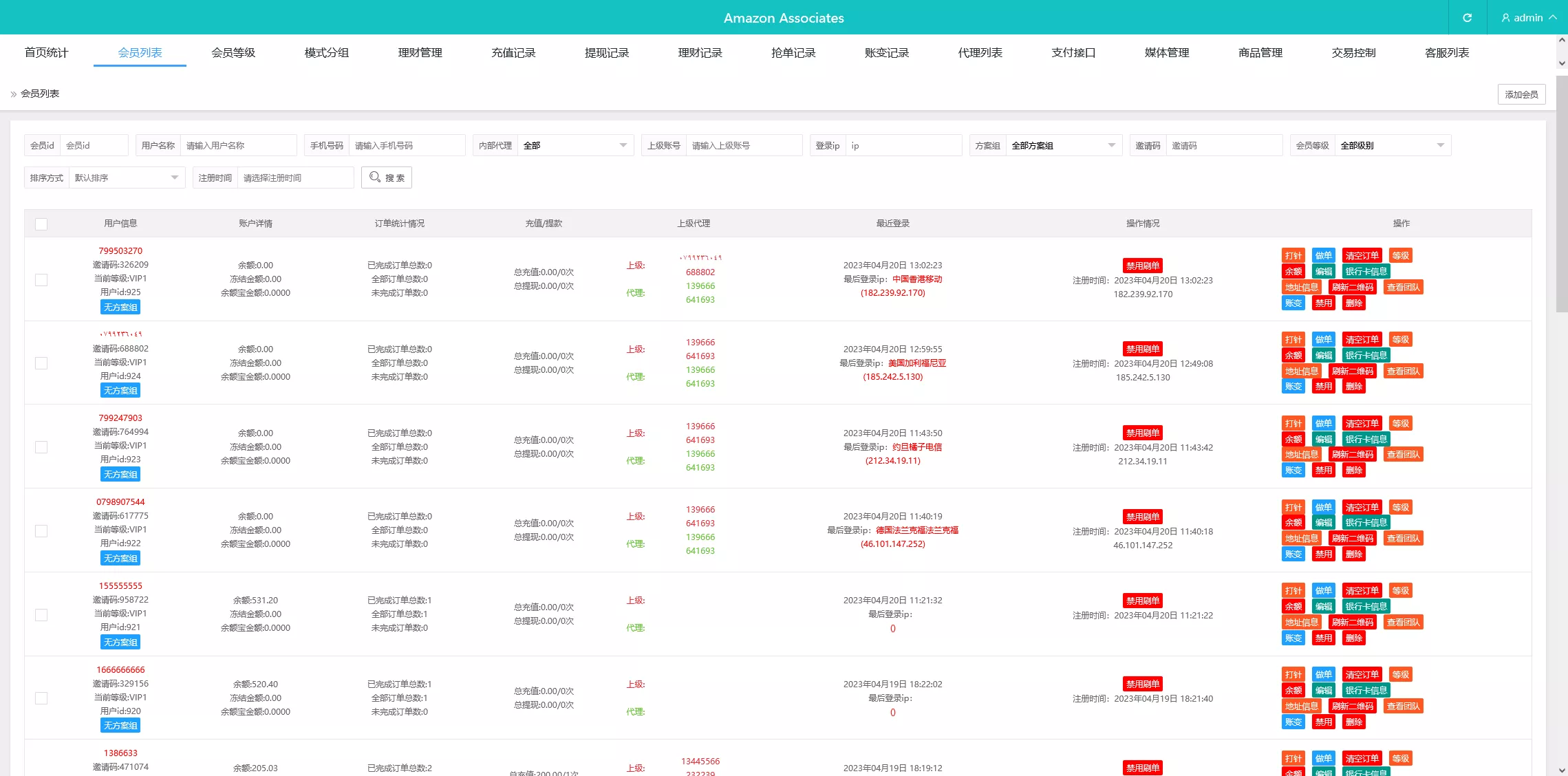 【多语言抢单源码】刷单系统源码+海外抢单商城源码+支持八国语言+打针+叠加+代理插图7