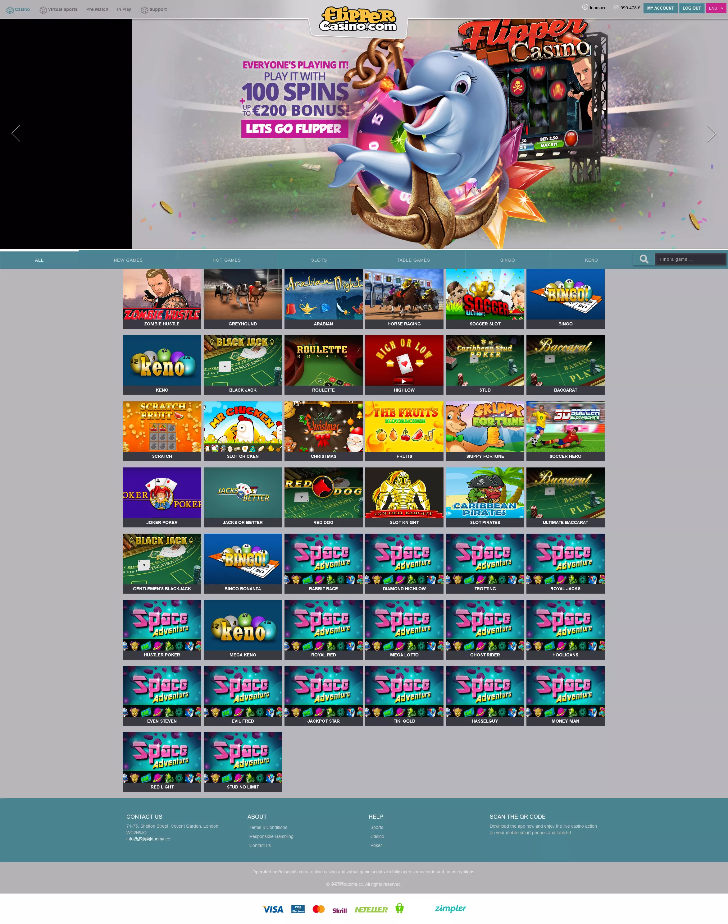 【海外游戏】Casino多语言海外电子游戏+带搭建文档-多码网