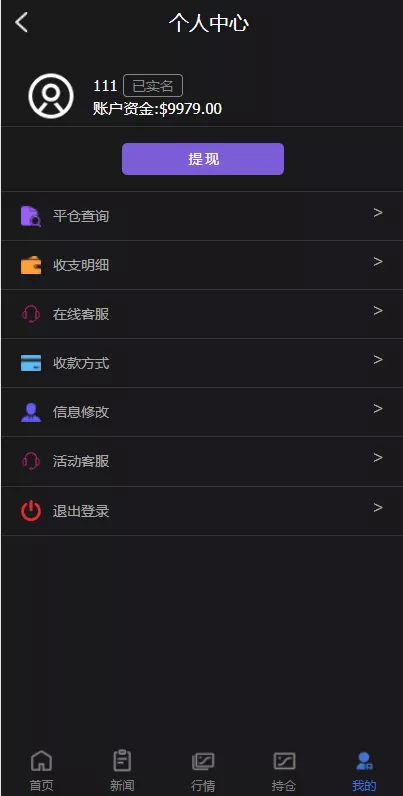 【全新PC版微盘系统】微盘外汇系统+USDT充值+九种语言+实名认证插图5