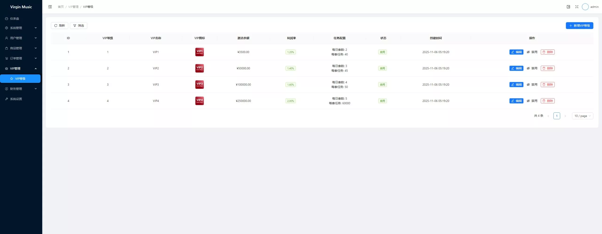 【用户投稿】音乐刷单+定制UI+前后端VUE+服务端NODEJS+连单+卡单+幸运订单+指定派单+指定商品派单+代理后台插图21