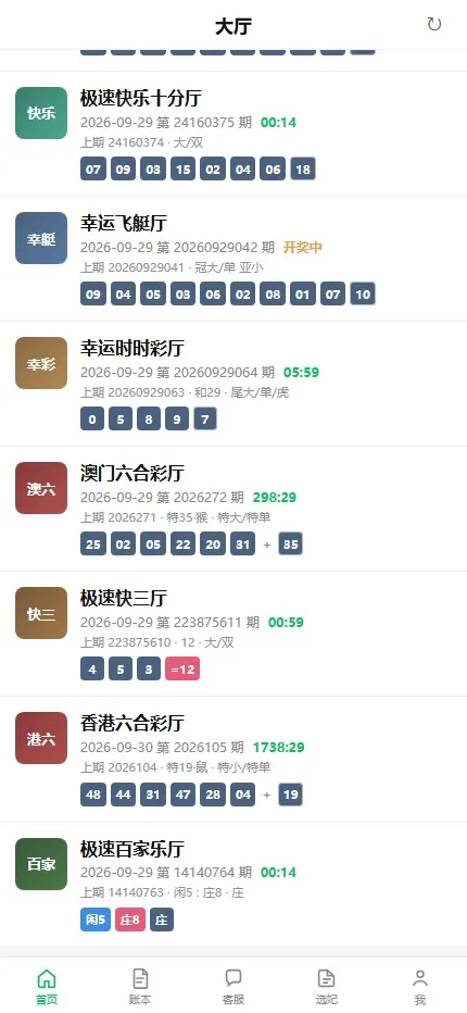 【ThinkPHP多厅彩票娱乐源码】澳8番摊+双面+澳5澳10飞艇+PC28+六合+快三+百家乐+机器人厅控+托自动+采集结算守护插图4